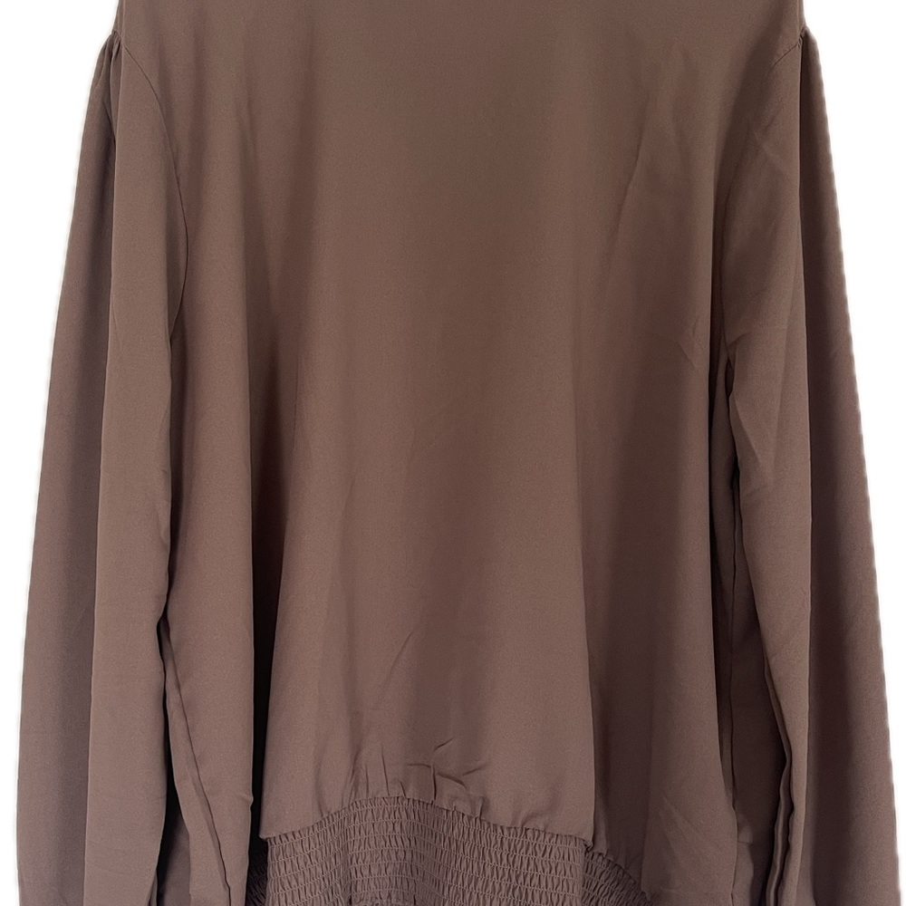 ZENANA SIZE 2X Ladies blouse (brown). NWOT